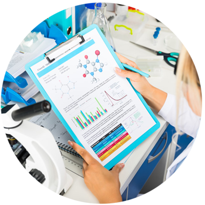 research-placeholder9-circle researcher reading document chart